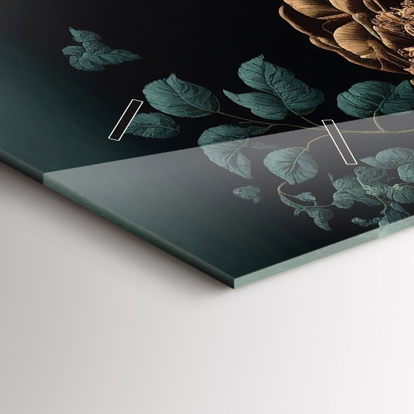 Orologi orizzontali Fiori e farfalle dorate