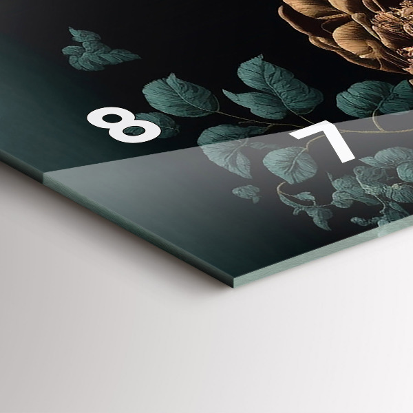 Orologi orizzontali Fiori e farfalle dorate