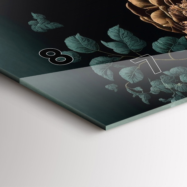 Orologi orizzontali Fiori e farfalle dorate