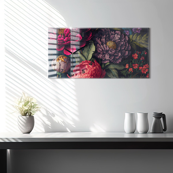 Orologi orizzontali Mazzo di fiori d'epoca