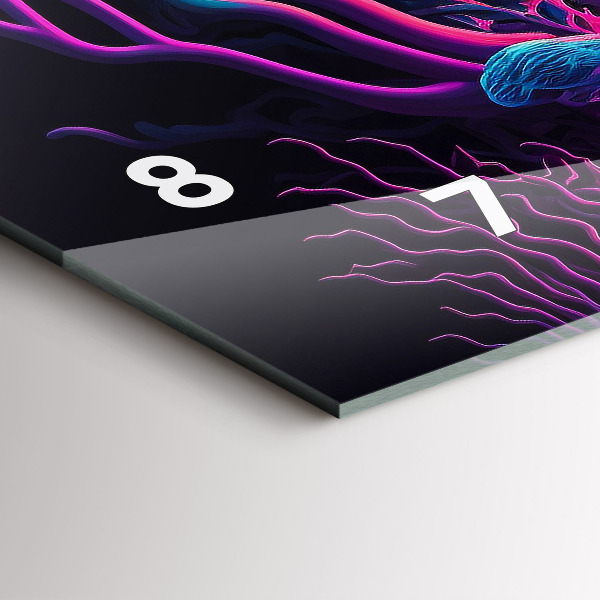 Orologi orizzontali Funghi al neon