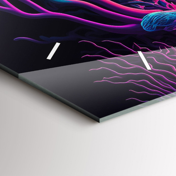 Orologi orizzontali Funghi al neon