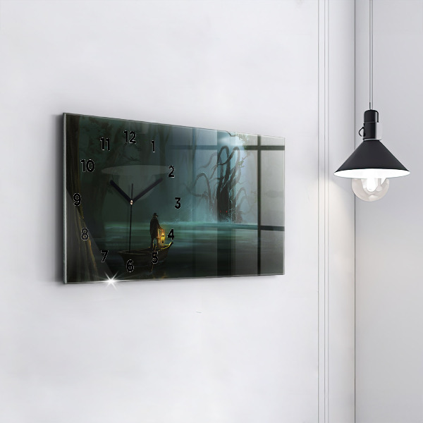 Orologi orizzontali L'uomo e il mostro nella palude