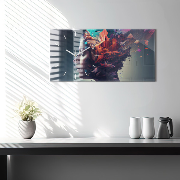 Orologi orizzontali Emozioni donna astratta