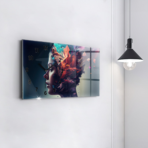 Orologi orizzontali Emozioni donna astratta