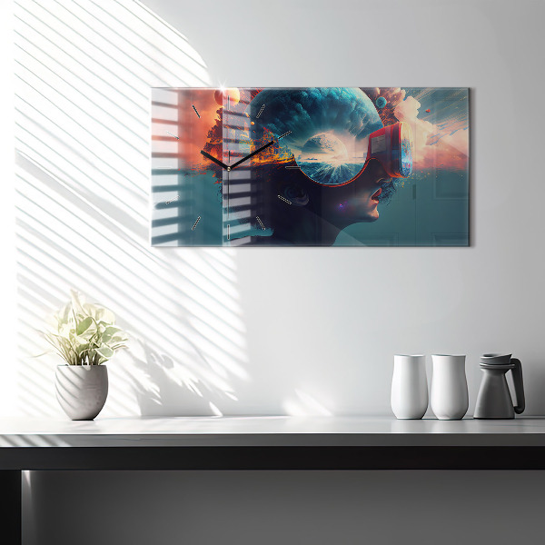 Orologi orizzontali Mondo virtuale futuristico