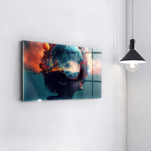 Orologi orizzontali Mondo virtuale futuristico