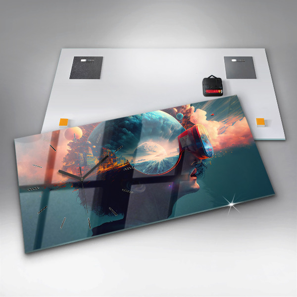 Orologi orizzontali Mondo virtuale futuristico