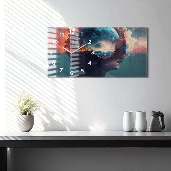 Orologi orizzontali Mondo virtuale futuristico