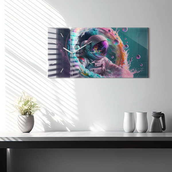 Orologi orizzontali Cosmonauta nuvole colorate