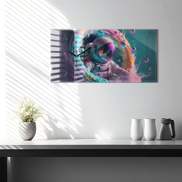 Orologi orizzontali Cosmonauta nuvole colorate