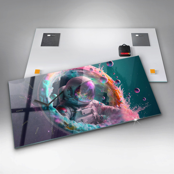 Orologi orizzontali Cosmonauta nuvole colorate