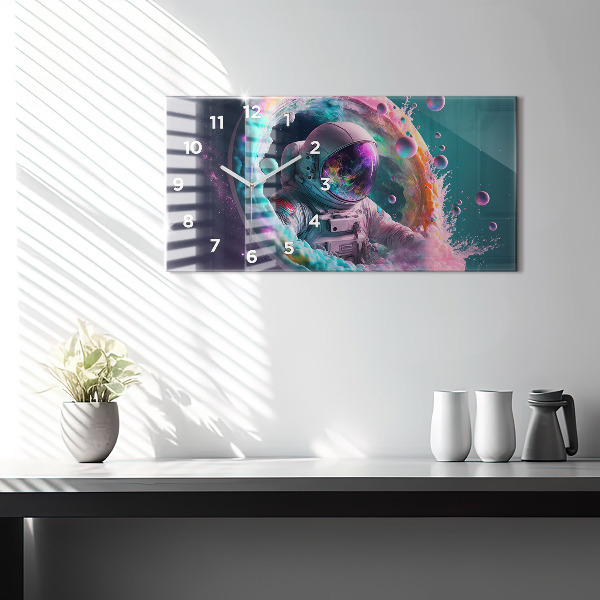 Orologi orizzontali Cosmonauta nuvole colorate