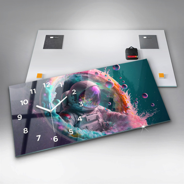 Orologi orizzontali Cosmonauta nuvole colorate