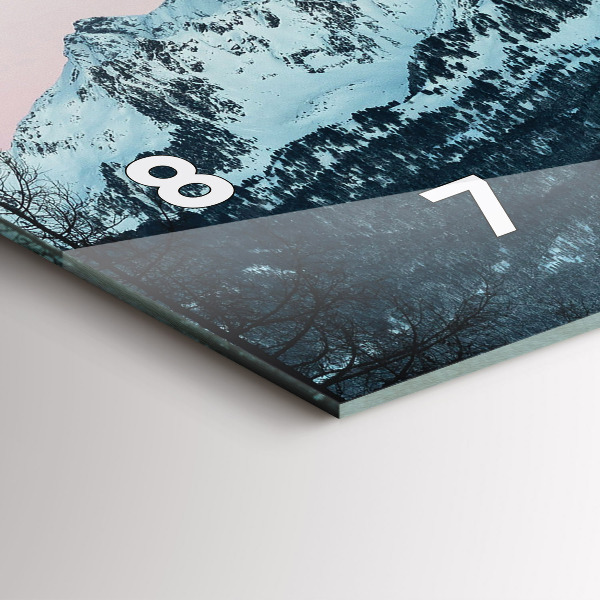 Orologi orizzontali Catena montuosa in inverno