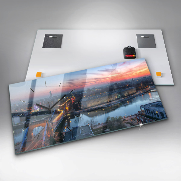 Orologio rettangolare Breslavia da un drone