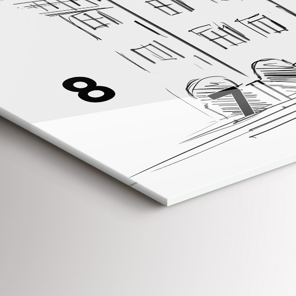 Orologi orizzontali Schizzo della città vecchia di Poznań