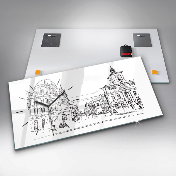 Orologi orizzontali Illustrazione della città di Poznań