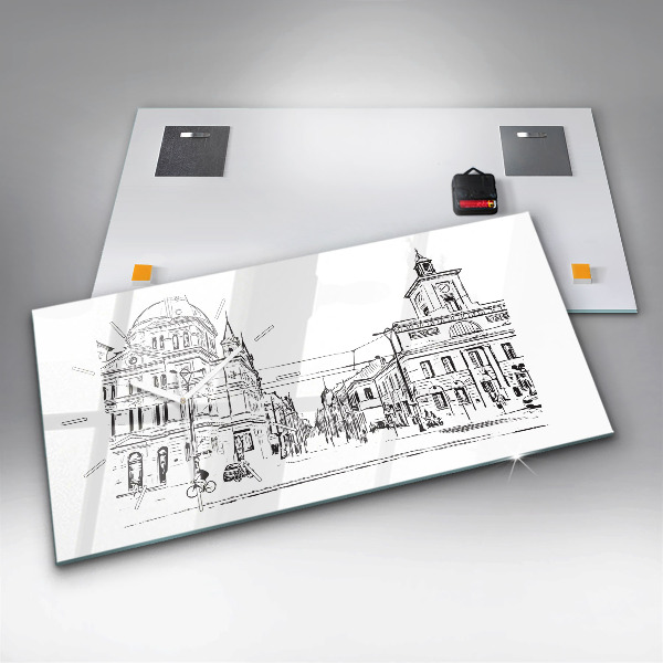 Orologi orizzontali Illustrazione della città di Poznań