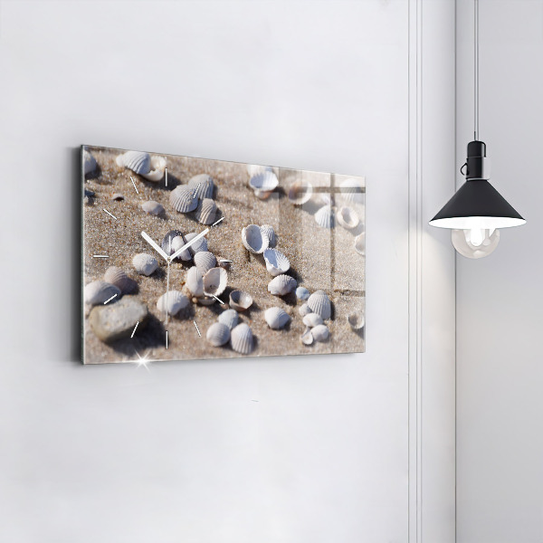 Orologio rettangolare Conchiglie sulla spiaggia