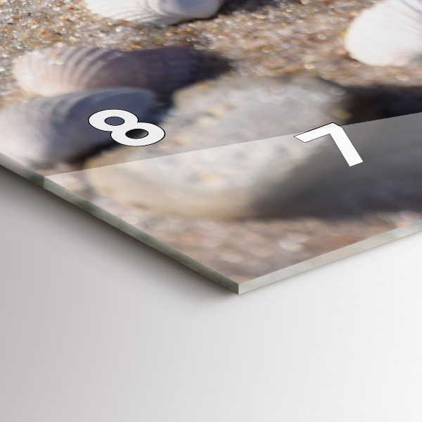 Orologio rettangolare Conchiglie sulla spiaggia