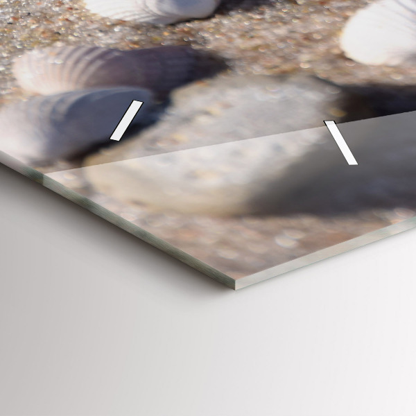 Orologio rettangolare Conchiglie sulla spiaggia