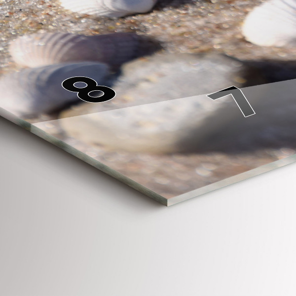 Orologio rettangolare Conchiglie sulla spiaggia