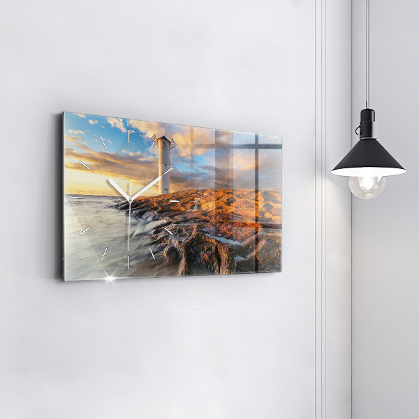 Orologio rettangolare Il Faro e il Mar Baltico