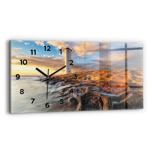 Orologio rettangolare Il Faro e il Mar Baltico