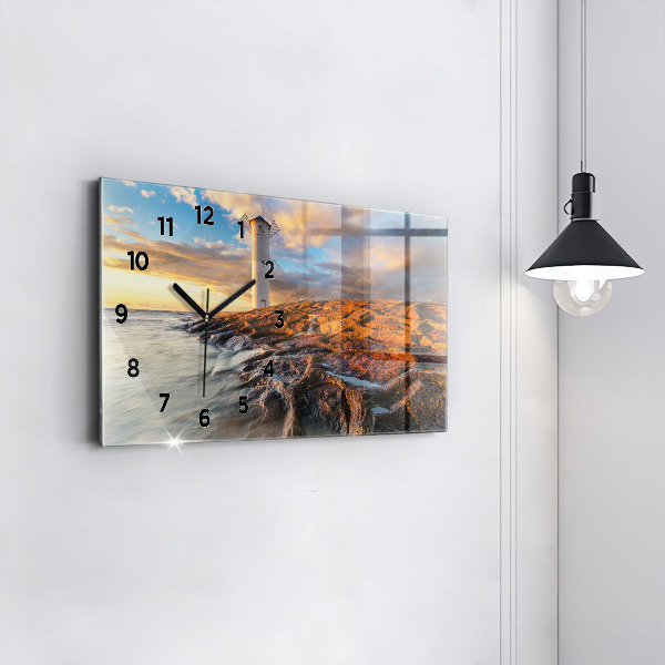Orologio rettangolare Il Faro e il Mar Baltico