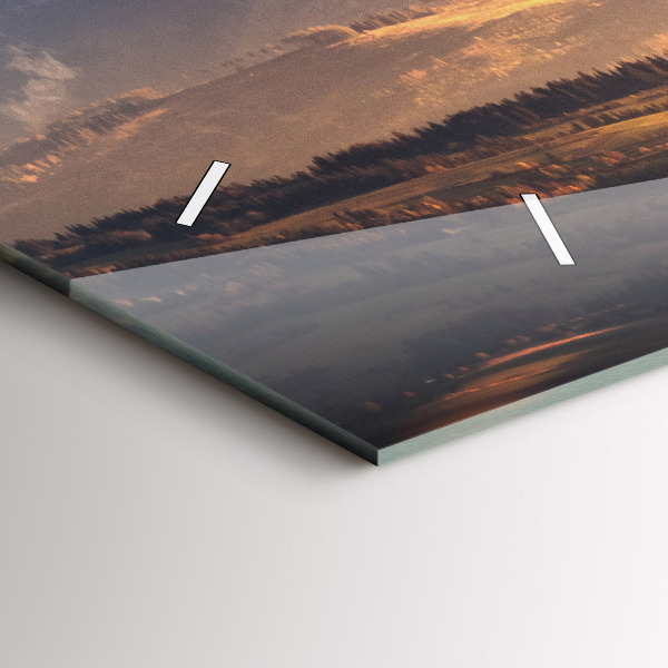 Orologi orizzontali Monti Tatra nel panorama montano invernale