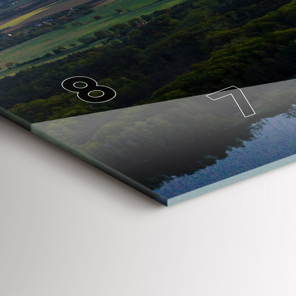 Orologi orizzontali Vista aerea del lago