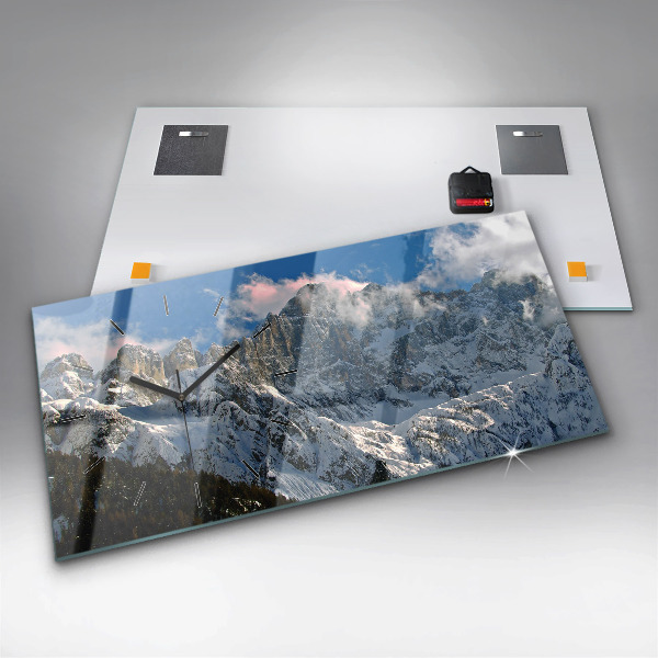 Orologi orizzontali Montagne sotto il cielo azzurro