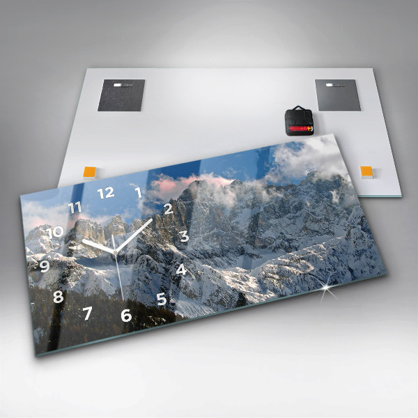 Orologi orizzontali Montagne sotto il cielo azzurro