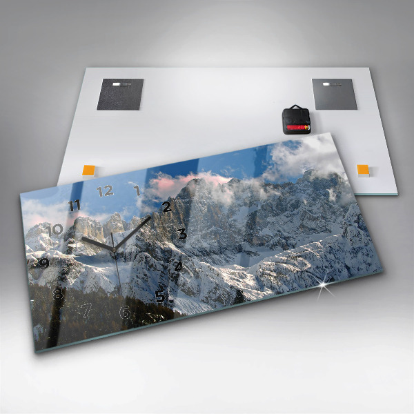 Orologi orizzontali Montagne sotto il cielo azzurro