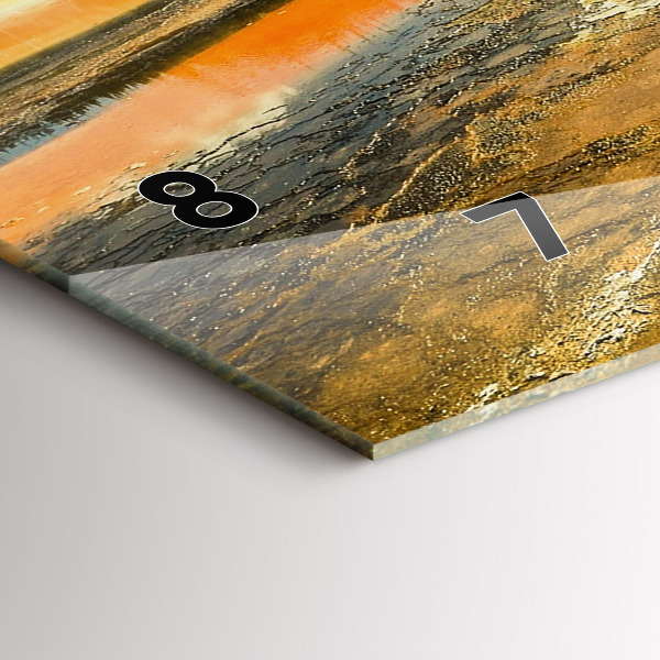 Orologi orizzontali Lago con montagne