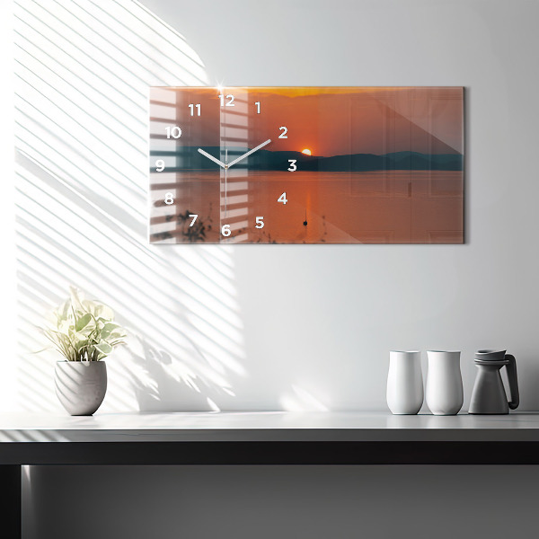 Orologi orizzontali Lago Balaton di sera