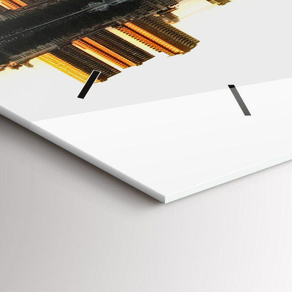 Orologi orizzontali Una città sul fiume