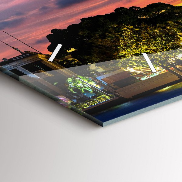 Orologio rettangolare Tempio a Bangkok