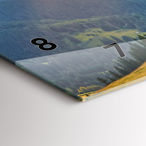 Orologio rettangolare Paesaggio con foreste