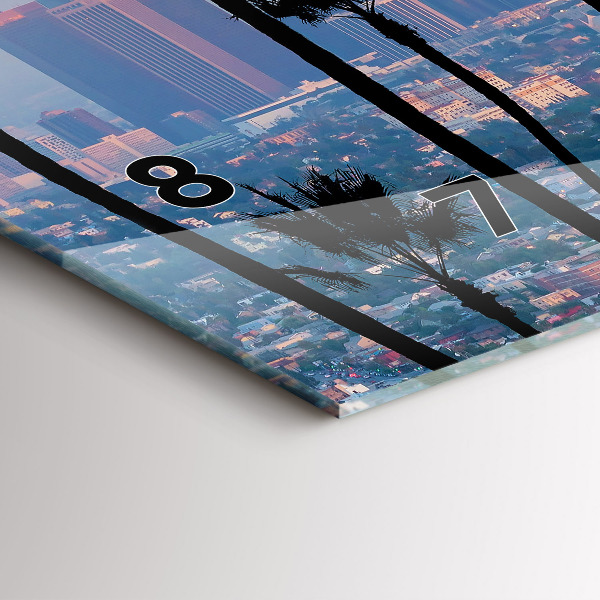 Orologio rettangolare Tramonto a Los Angeles