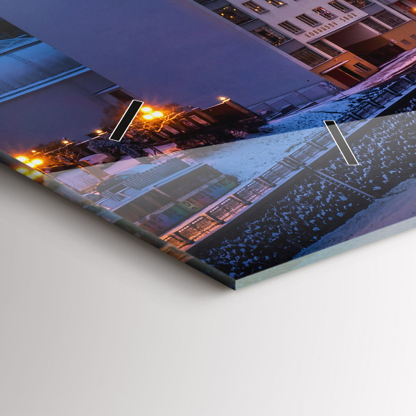 Orologio rettangolare Panorama della città di Pilsen