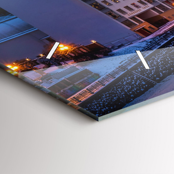 Orologio rettangolare Panorama della città di Pilsen