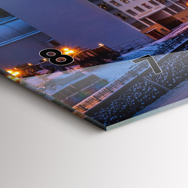 Orologio rettangolare Panorama della città di Pilsen