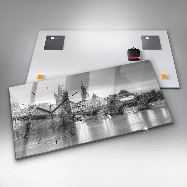 Orologio rettangolare Vista del Ponte Carlo a Praga