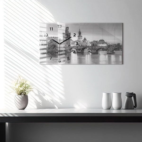 Orologio rettangolare Vista del Ponte Carlo a Praga