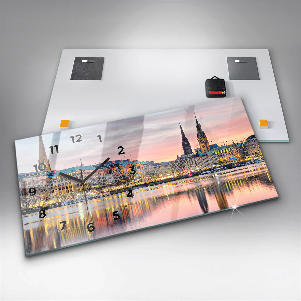 Orologio rettangolare Alster ad Amburgo