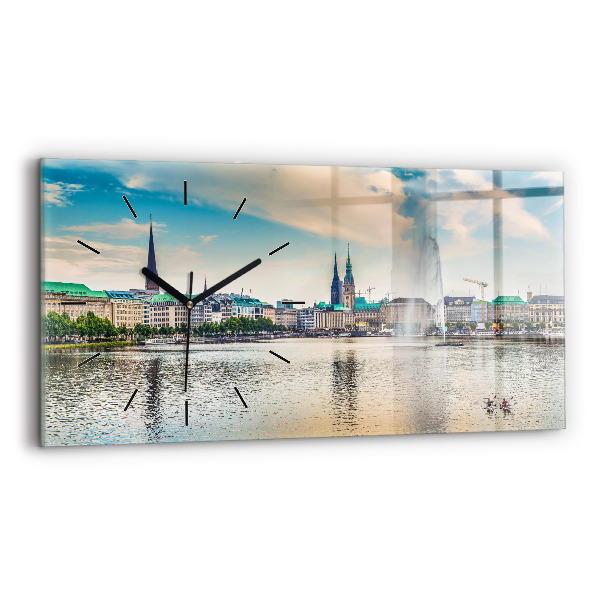 Orologio rettangolare Binnenalster ad Amburgo