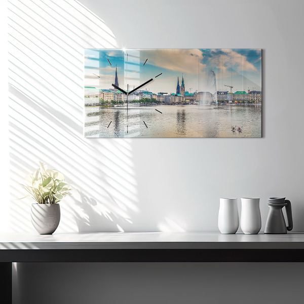 Orologio rettangolare Binnenalster ad Amburgo