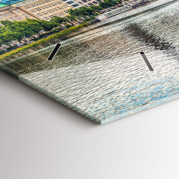 Orologio rettangolare Binnenalster ad Amburgo